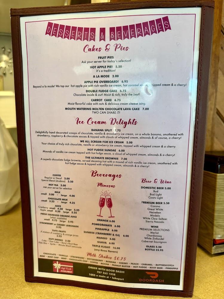 Renee's Cafe Menu image 3